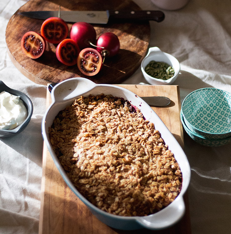 Tamarillo Breakfast Crumble